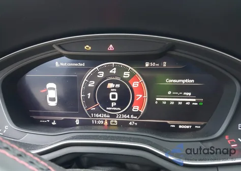 2018 Audi S5 3.0T Premium Plus z USA, uszkodzony, nr VIN WAUP4AF59JA080211